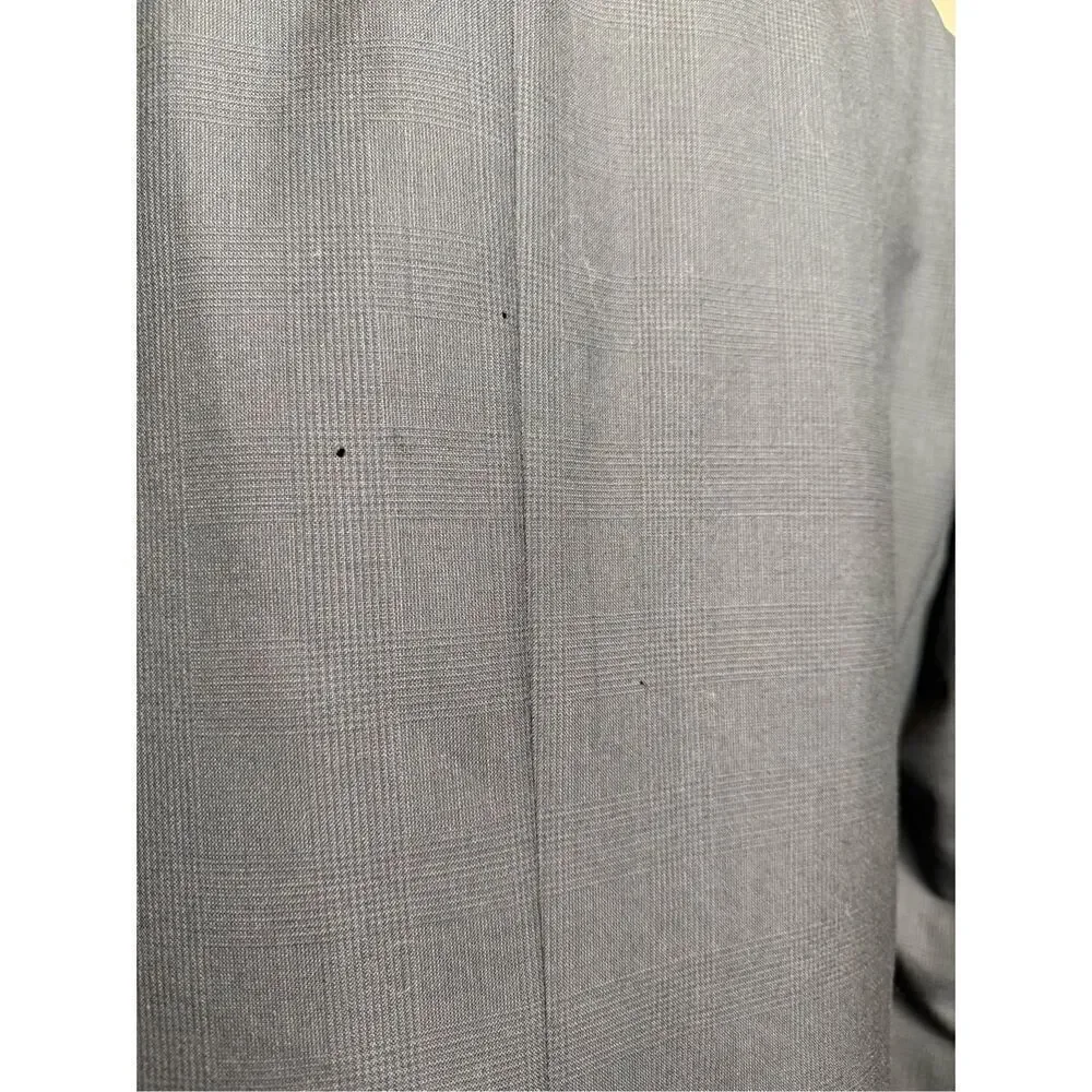 Men’s Gray YSL Yves Saint Laurent Suit Jacket Wool EU 48 US 38